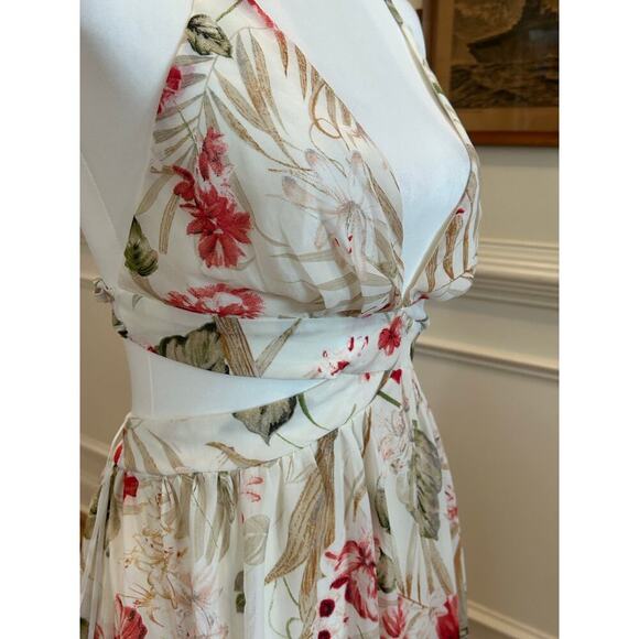 Fashion Nova Floral Halter Maxi Dress - Women's XL - Picture 2 of 8